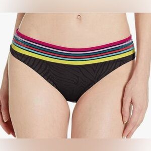Trina Turk Striped Trim Zebra Hipster Bikini Bottom